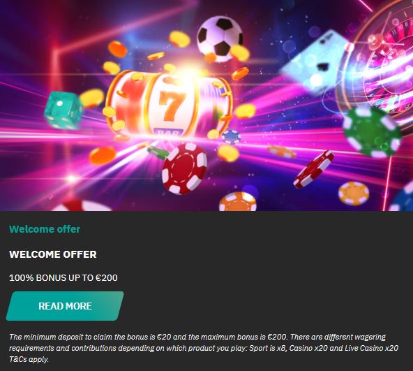 Fastbet Welcome Bonus screenshot