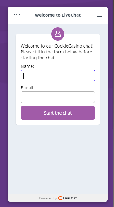Cookie Casino Live Chat