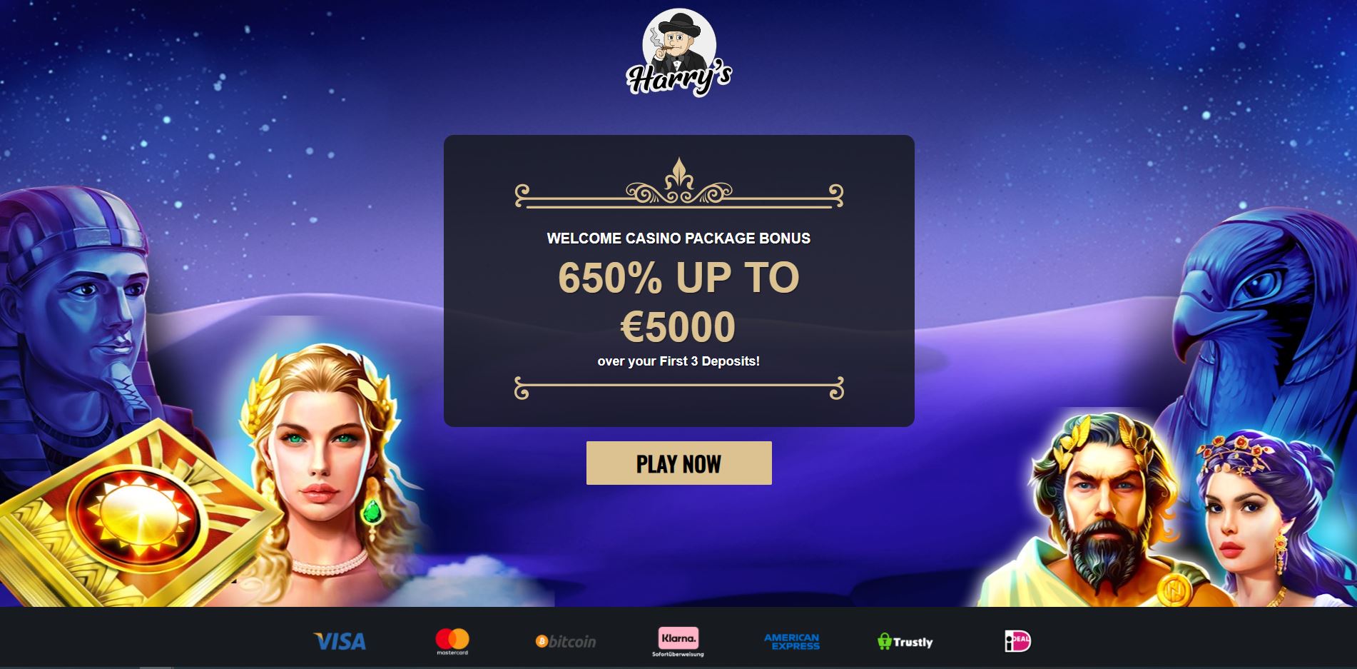 Harry's Casino Welcome screenshot